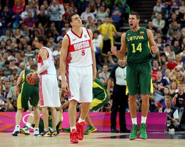 Jonas+Valanciunas+Alexander+Kaun+Olympics